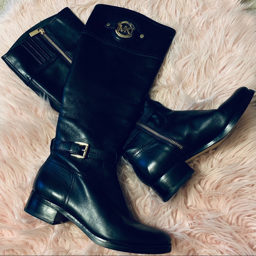 Michael Khors Black Riding Boots